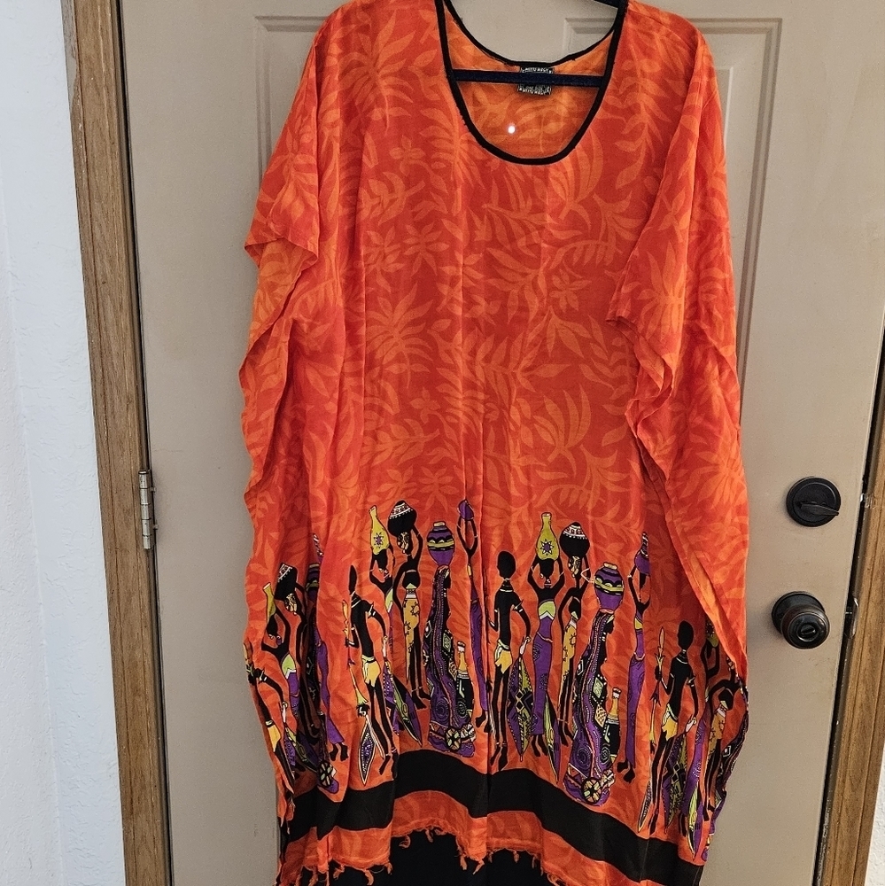 Meetu Magic Kaftan, Caftan, Swim cover, tribal pattern, boho, swimsuit, vacation